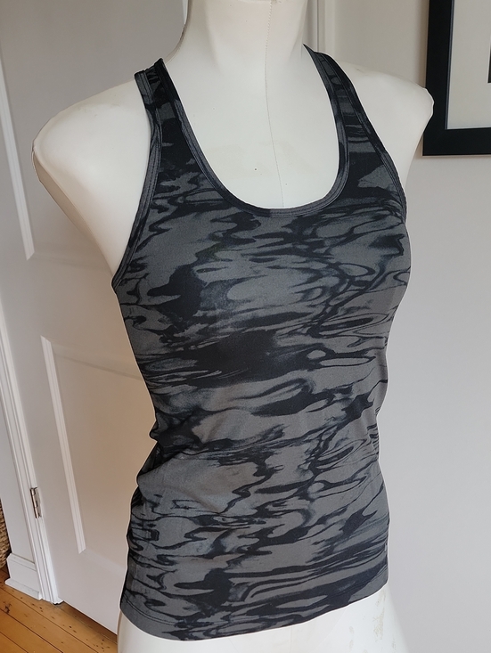 Nike Tops - Nike Pro Dri-FIT Black & Grey Abstract Camo Racerback Tank Top XS